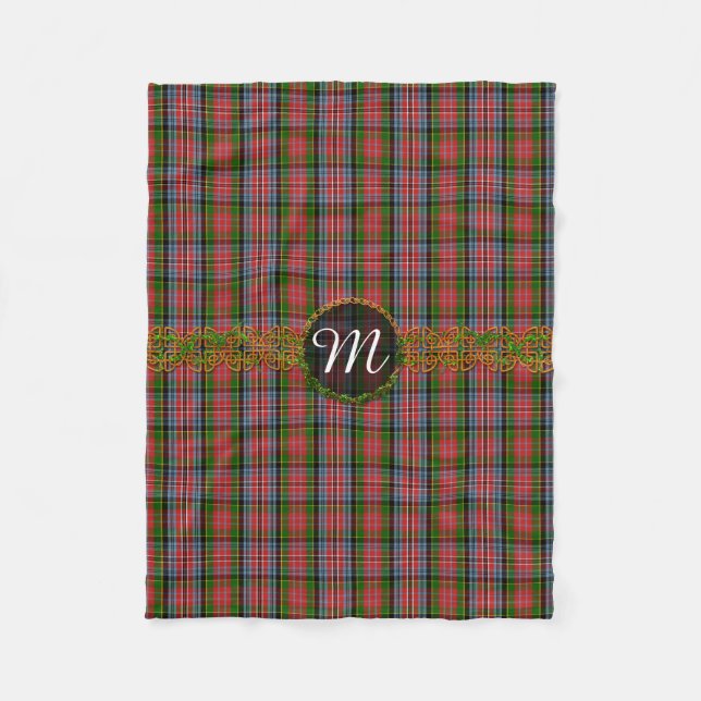 Cobertor De Velo Monograma MacPherson Tartan (Frente)