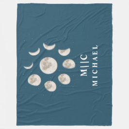 Cobertor De Velo monograma moderno simples personalizado