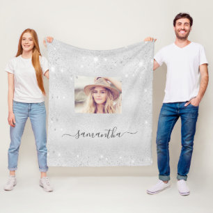 Cobertor De Velo Monograma personalizado de fotografia com poeira d