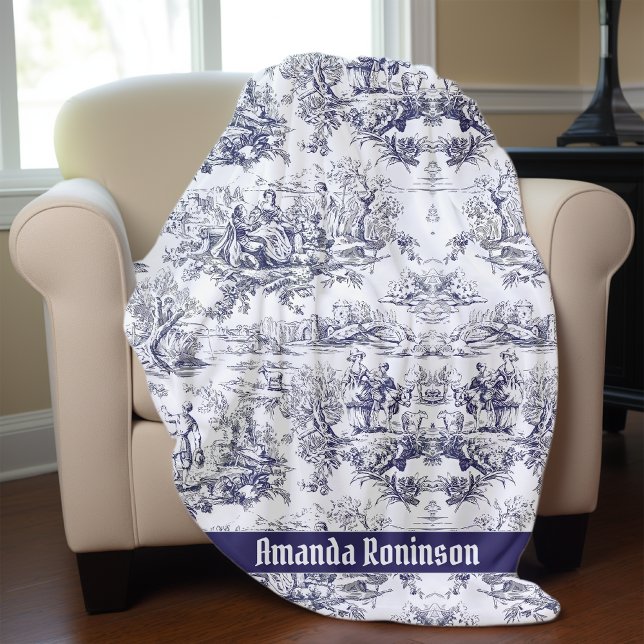 Cobertor De Velo Monograma preto de jouy, legenda (Criador carregado)