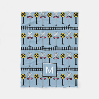 Cobertor De Velo Monograma | Sinais para comboios para crianças