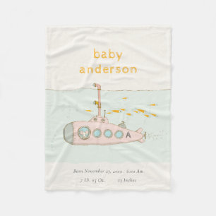 Cobertor De Velo Monograma submarino submarino em bruto