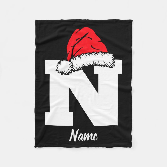 Cobertor De Velo Monogrammed Family Christmas With Name  (Frente)