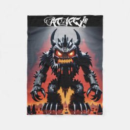 Cobertor De Velo Monster Blanket Robo-Block