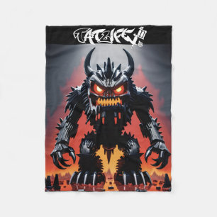 Cobertor De Velo Monster Blanket Robo-Block