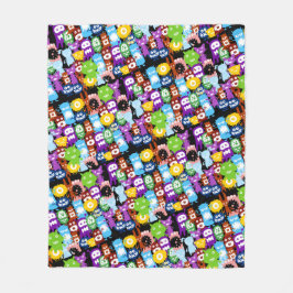 Cobertor De Velo Monster Collage Fleece Blanket