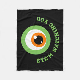 Cobertor De Velo Monster Eye Pun Fleece Blanket