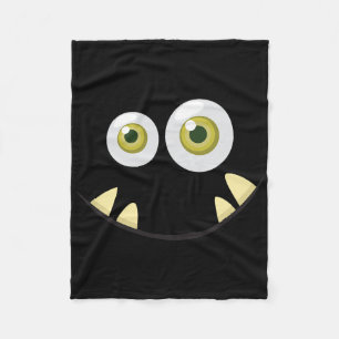 Cobertor De Velo Monster Face Halloween Ideia Assustadora