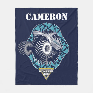 Cobertor De Velo Monster Jam Megalodon - Personalizado