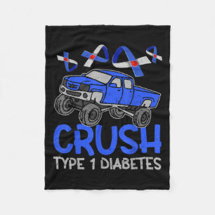 Cobertor De Velo Monster Monster Cruype T1 Diabetes Conhecimento Ri
