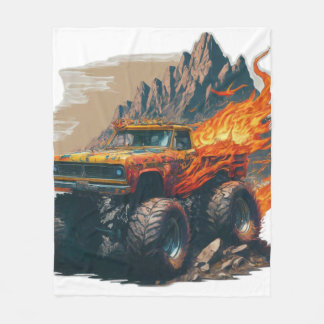 Cobertor De Velo Monster Truck Mania Fleece Blanket