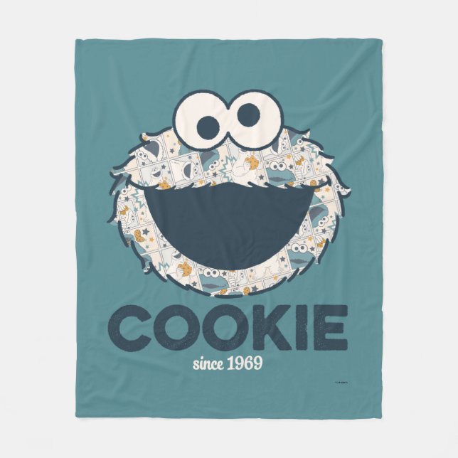 Cobertor De Velo Monstro de cookies | Cookie Desde 1969 (Frente)
