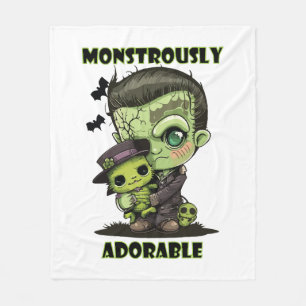 Cobertor De Velo Monstro de Frankenstein Fofo com pelúcia