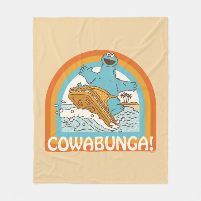Cobertor De Velo Monstro do Biscoito Cowabunga! (Frente)