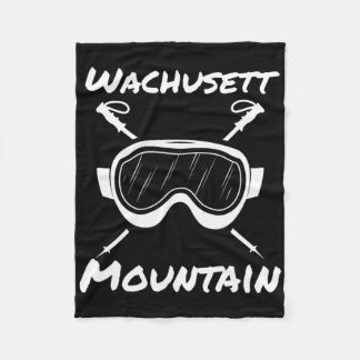 Cobertor De Velo Montanha Wachusett Machusetts Esquiador Esquiando 