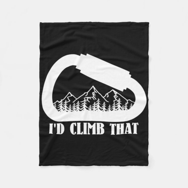 Cobertor De Velo Montanhas Carabiner que eu escalaria Que escalada  (Frente)