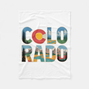 Cobertor De Velo Montanhas Rochosas Colorado Viagem Retro Natureza