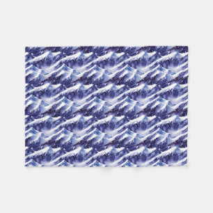 Cobertor De Velo Montanhas Snowy Winter