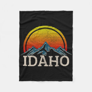 Cobertor De Velo Montanhas Vintage Idaho Retro Natureza Caminhada L