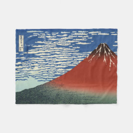 Cobertor De Velo Monte Fuji em tempo limpo (Red Fuji) (Hokusai)