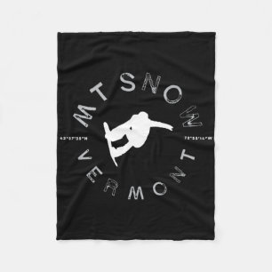 Cobertor De Velo Monte Snow Vermont Graphic Vintage Snowboard T Shi