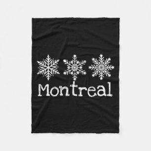Cobertor De Velo Montreal canadá flocos de neve neve inverno esqui