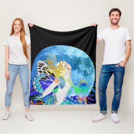 Cobertor De Velo Moon Fairy Fleece Blanket