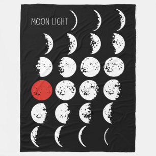 Cobertor De Velo MOONLICE branco e vermelho + suas ideias