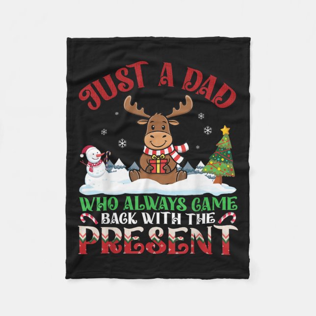Cobertor De Velo Moose Dad Who Always Came Back With The Present Ch (Frente)