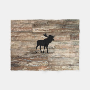 Cobertor De Velo Moose Wood Painting Estilo Russo