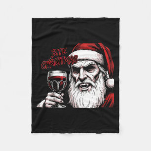 Cobertor De Velo Morda o Papai Noel Vamre Natal Vintage Quadrinho B