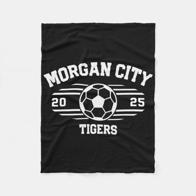 Cobertor De Velo Morgan City Tigers Soccer Ball 2025  (Frente)