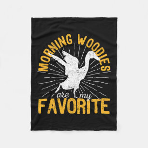 Cobertor De Velo Morning Woodies É Meu Pato Favorito Caçando Fome