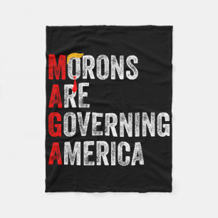 Cobertor De Velo Morons Estão Governando A América Engraçada Trump