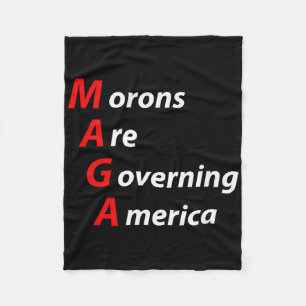 Cobertor De Velo Morons Governam Anti-Trump Político Americano