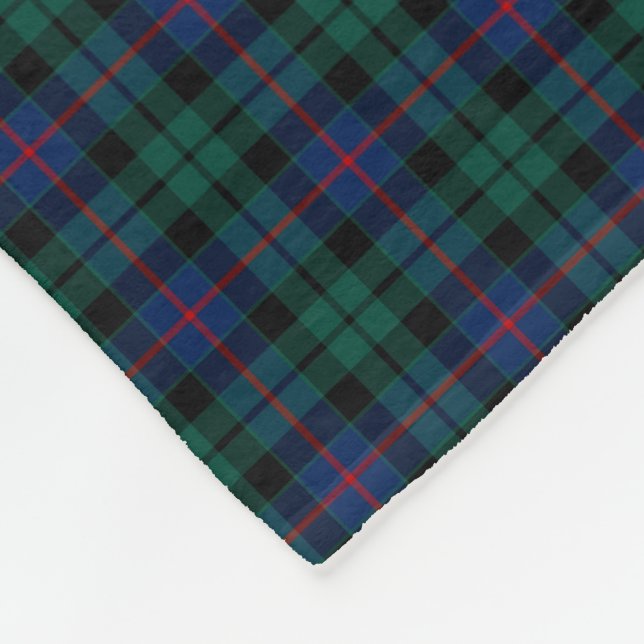 Cobertor De Velo Morrison Clan Green e Blue Tartan (Quina)