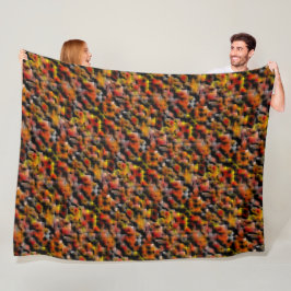 Cobertor De Velo Mosaico com mistura de manchas de gradiente vermel