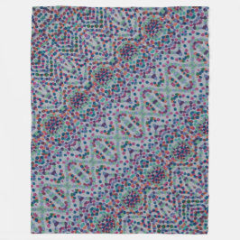 Cobertor De Velo Mosaico de Confetes Alegre de Fleece