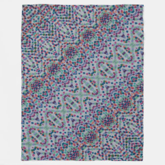 Cobertor De Velo Mosaico de Confetes Alegre de Fleece