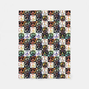 Cobertor De Velo Mosaico do sinal de paz pequeno