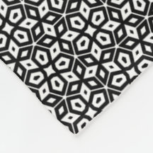 Mosaico Geométrico Abstrato a Preto e Branco, Padr