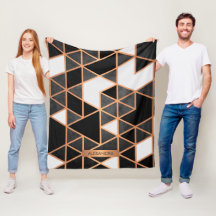 Mosaico Negro Branco e Ouro