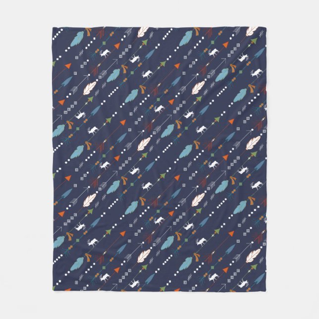 Cobertor De Velo Mose Tribal Trendy Personalizada (Frente)