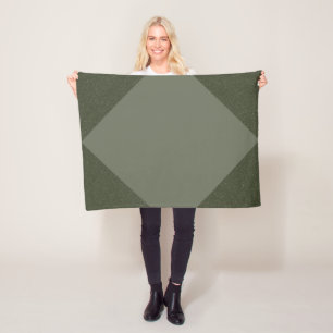 Cobertor De Velo Moss Green Diamond Fleece Blanket