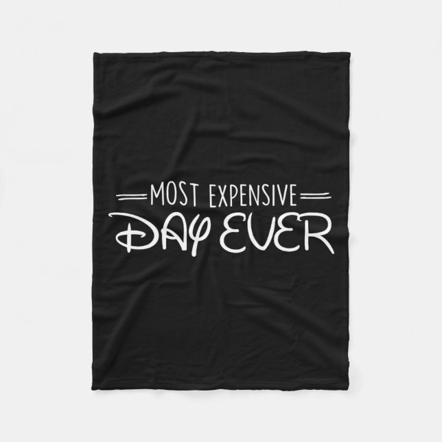 Cobertor De Velo Most Expensive Day Ever Funny Travel Vacation Sayi (Frente)