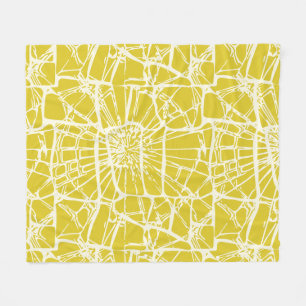 Cobertor De Velo Mostarda Amarela Mosaica Whimsy