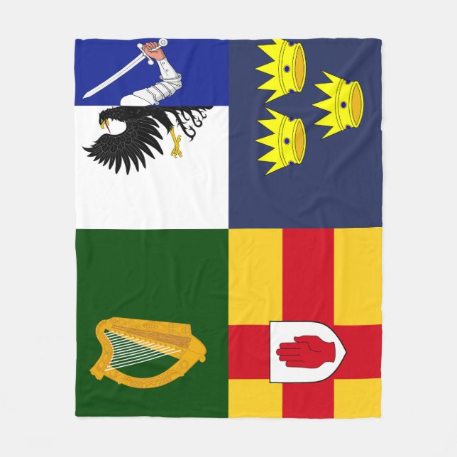 Cobertor De Velo Mostre as cores - Braços da Irlanda (Frente)