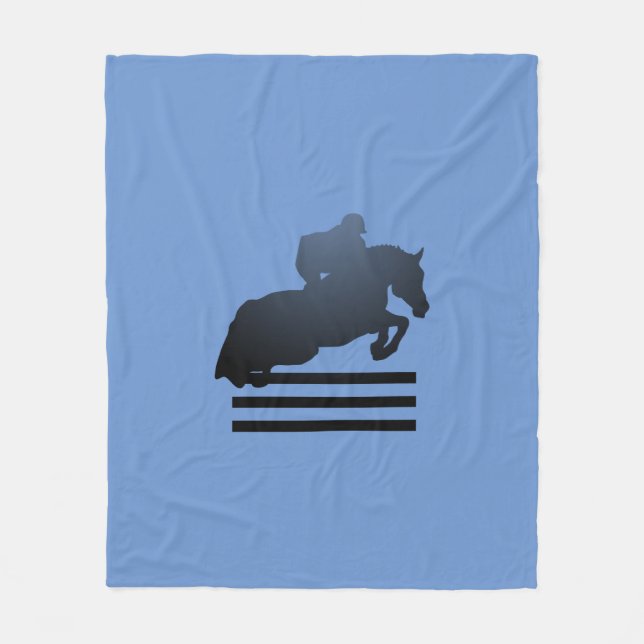 Cobertor De Velo Mostre o jumper limpando um obstáculo. (Frente)