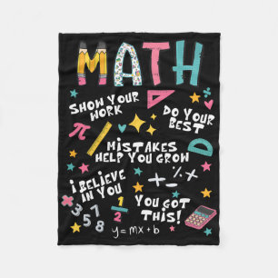 Cobertor De Velo Mostre Seu Trabalho Professor de Matemática Engraç