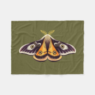 Cobertor De Velo Moth Insect Art Goblincore Saturnia Witchy Green